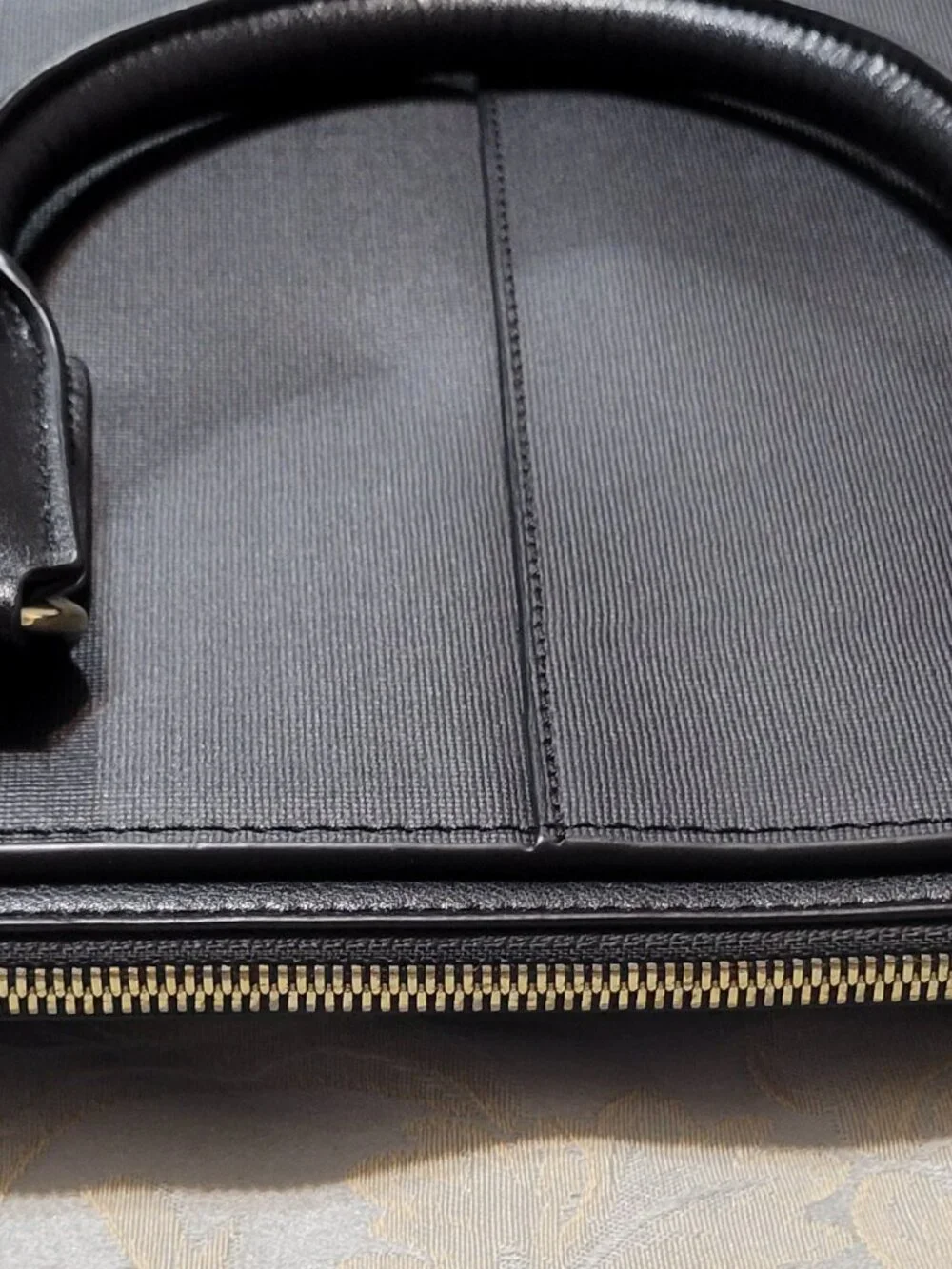 BOSTANTEN Leather Nylon Briefcase Laptop Bag with Sholder Strap 15 